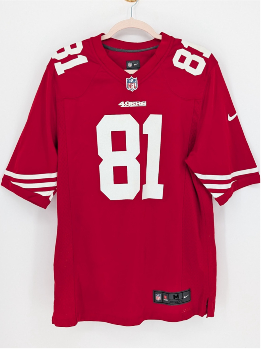 Nike Anquan Boldin #81 San Francisco 49ers On Field Game Jersey Men's M NFL
